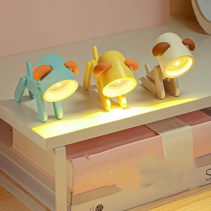 Mini Puppy LED Night Light Glow Cart