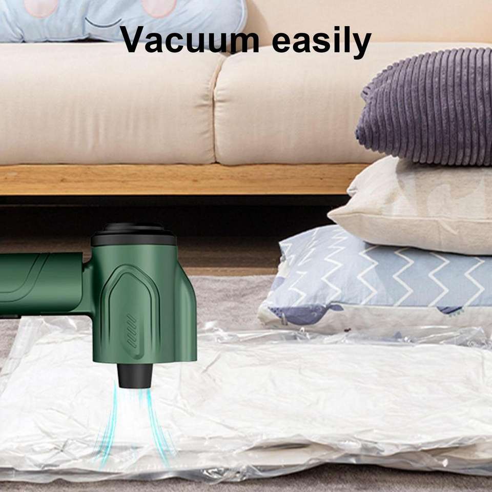 Foldable Mini USB Vacuum & Air Blower Glow Cart