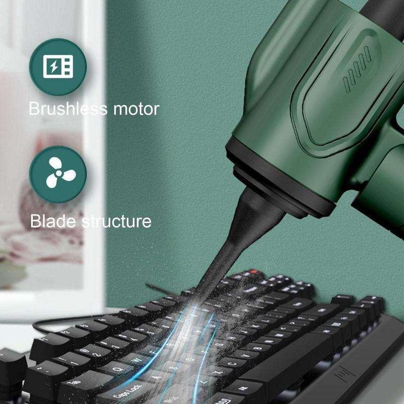 Foldable Mini USB Vacuum & Air Blower Glow Cart