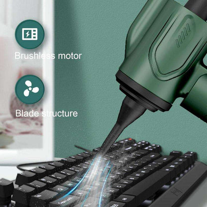 Foldable Mini USB Vacuum & Air Blower Glow Cart