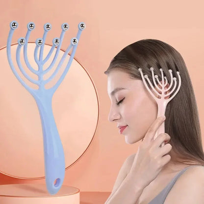 Five-Finger Steel Head & Scalp Massager