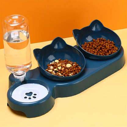 3-in-1 Pet Bowl with Water Feeder