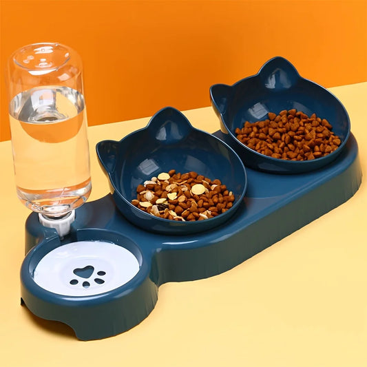 3-in-1 Pet Bowl with Water Feeder