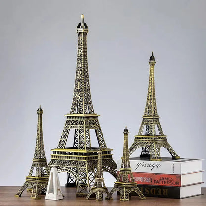 Bronze Eiffel Tower metal figurine for home décor
