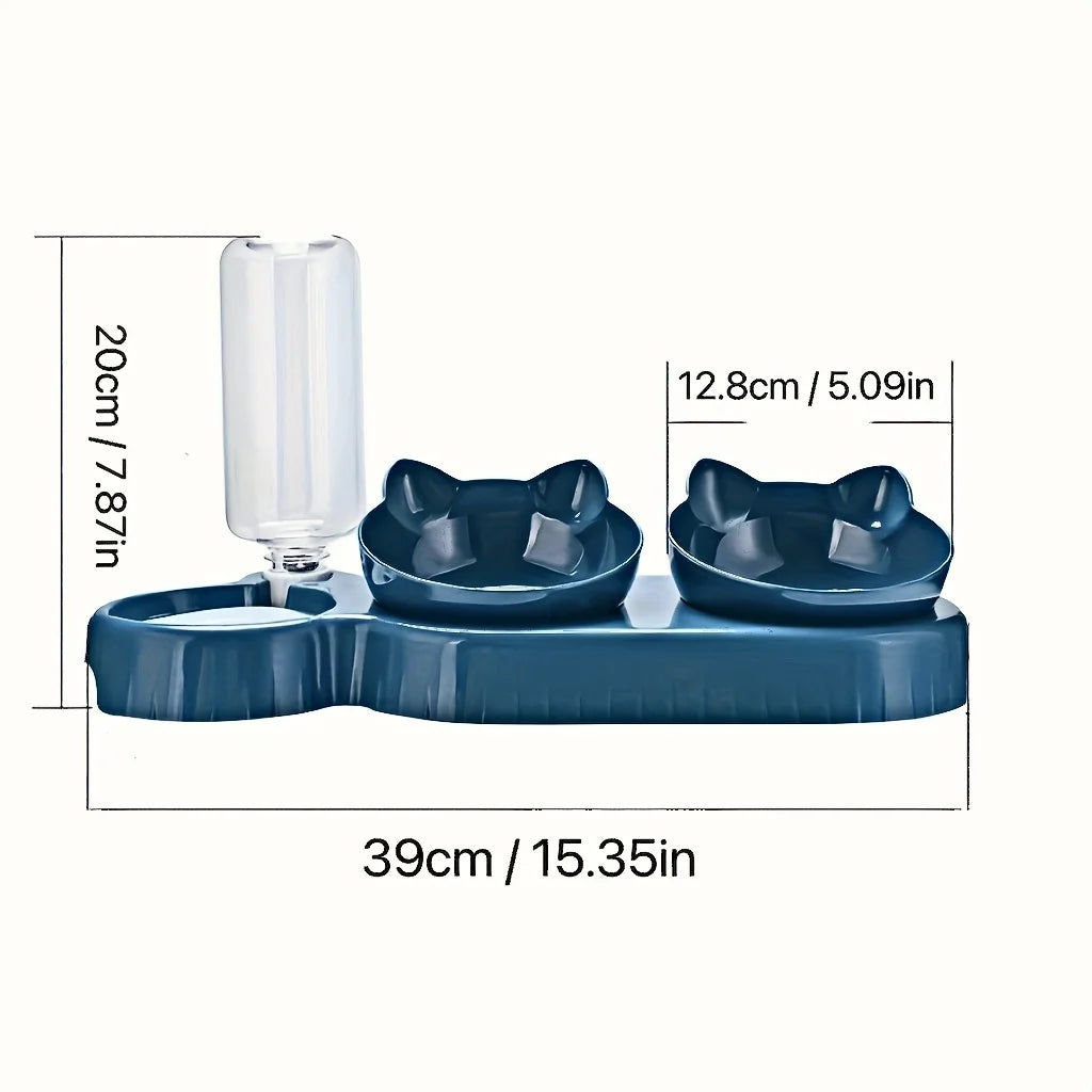 3-in-1 Pet Bowl with Water Feeder