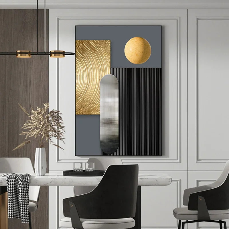 Modern Geometric Canvas Wall Art