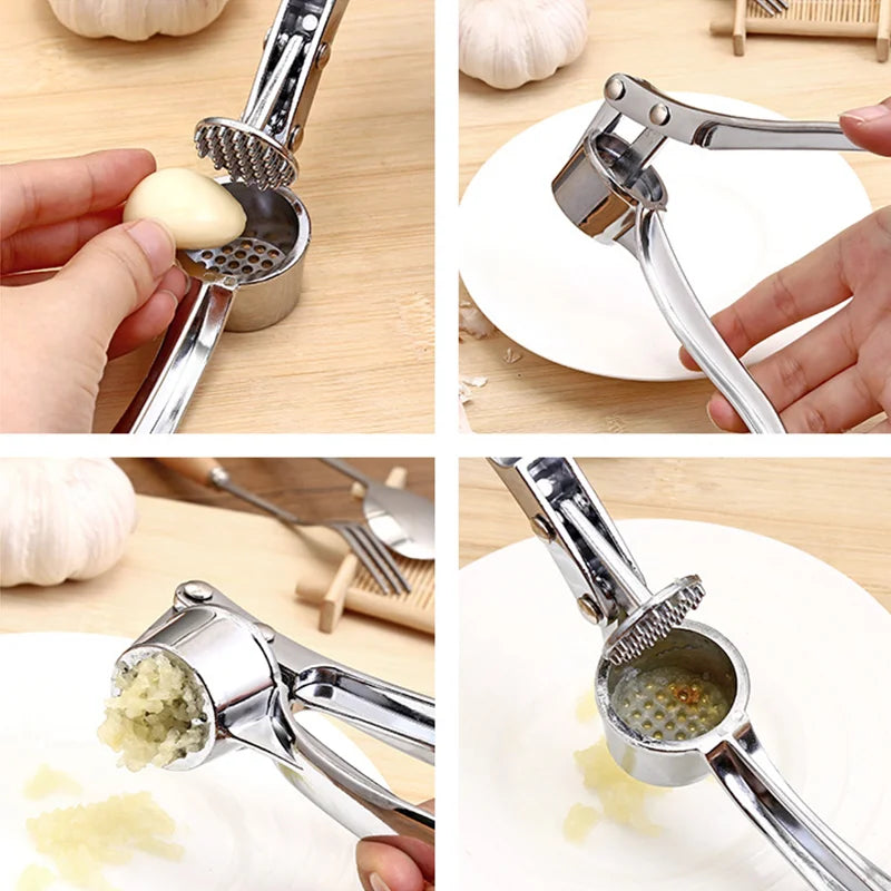 Stainless Steel Garlic Press & Mincer
