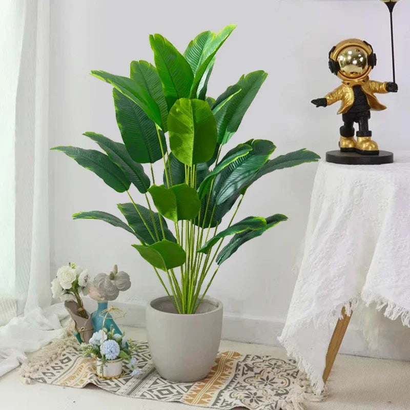 Artificial Tropical Palm & Banana Plant