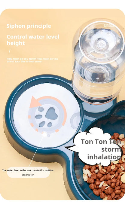 3-in-1 Pet Bowl with Water Feeder