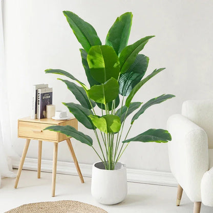 Artificial Tropical Palm & Banana Plant