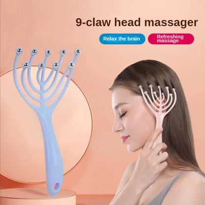 Five-Finger Steel Head & Scalp Massager