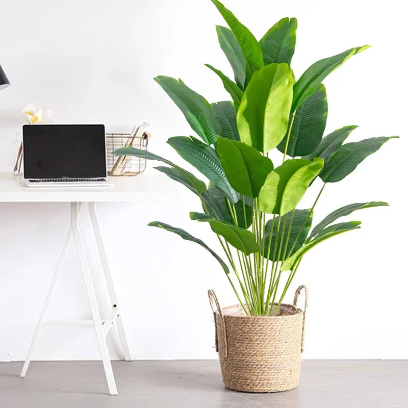 Artificial Tropical Palm & Banana Plant