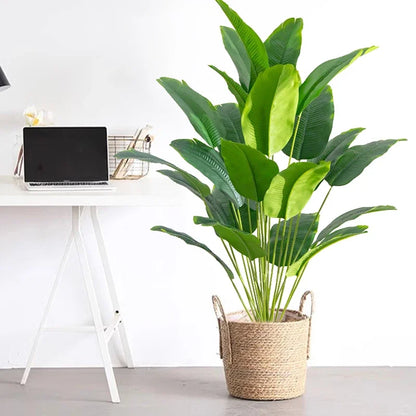 Artificial Tropical Palm & Banana Plant