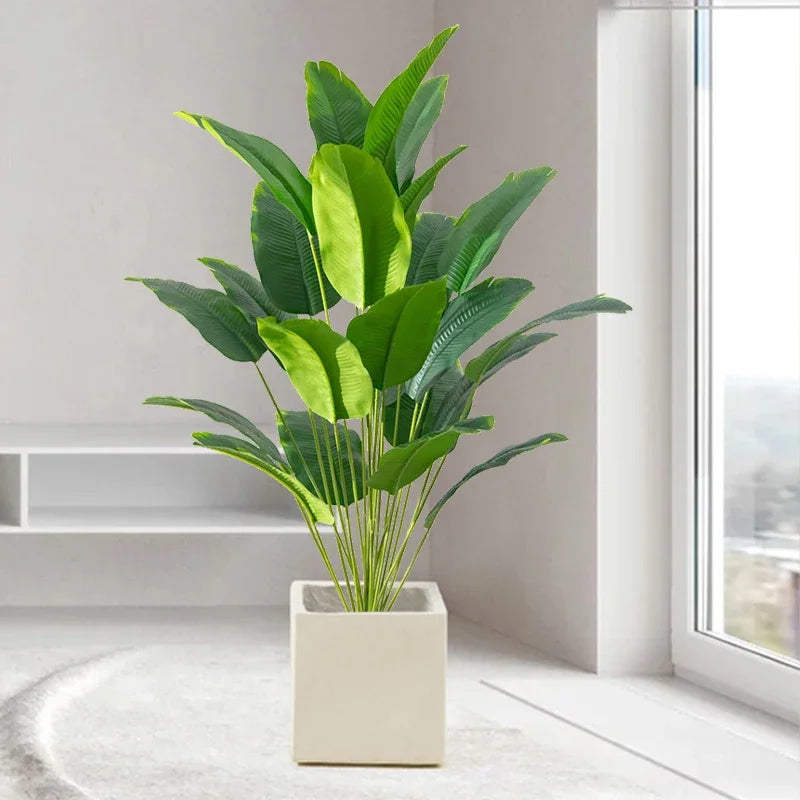 Artificial Tropical Palm & Banana Plant