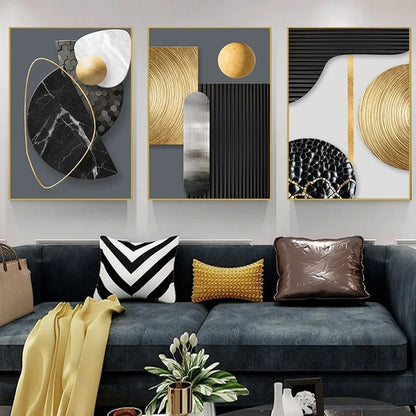 Modern Geometric Canvas Wall Art