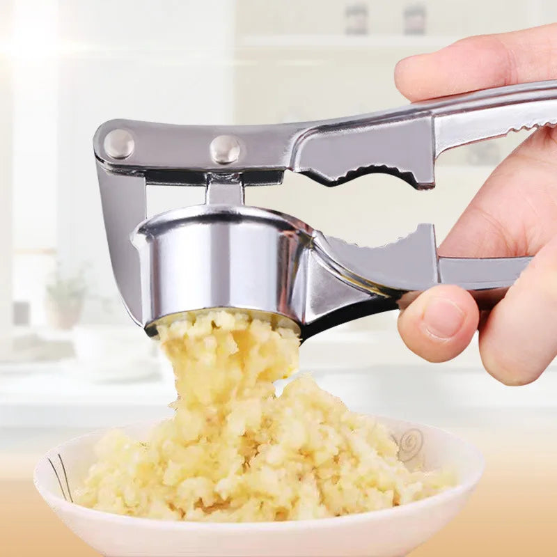 Stainless Steel Garlic Press & Mincer