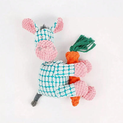 Donkey Plush Squeaky Dog Toy