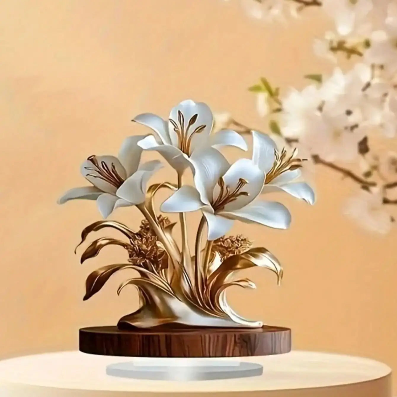 Tabletop Flower Decoration Plaque