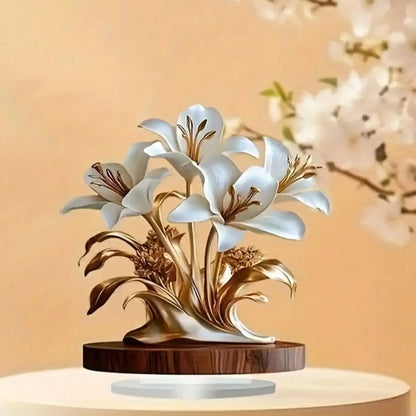 Tabletop Flower Decoration Plaque