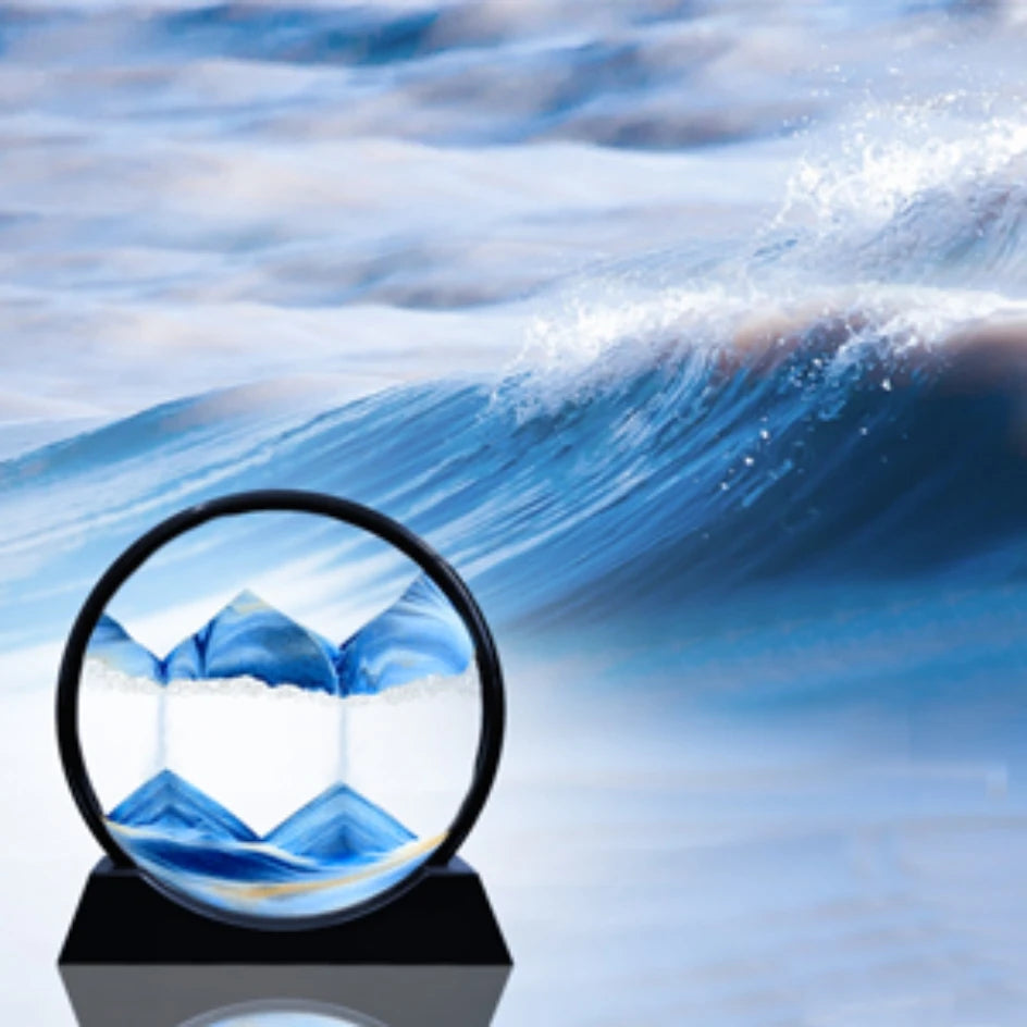 3D Moving Sand Art Hourglass