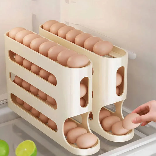 4-Layer Automatic Rolling Egg Holder