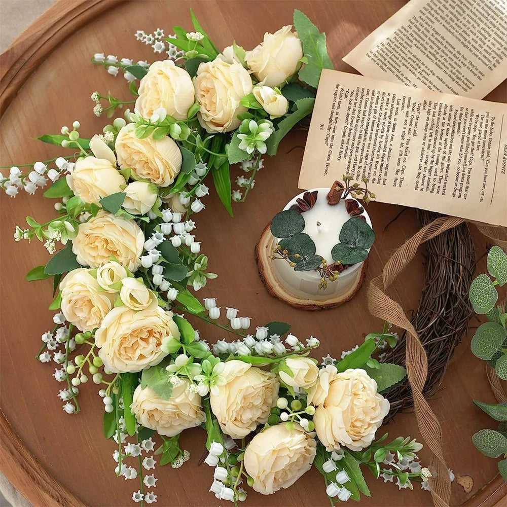 Artificial Rose & Peony Flower Set