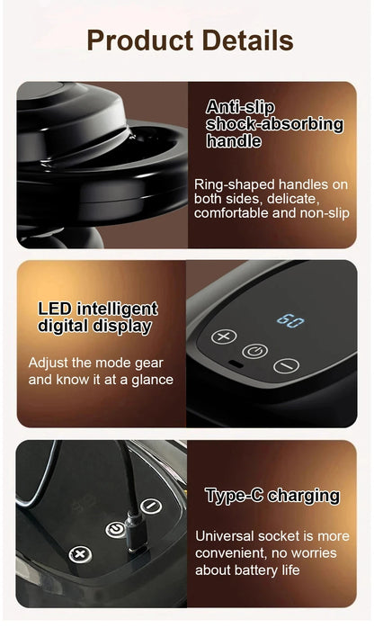 6-Head Deep Tissue Massage Gun