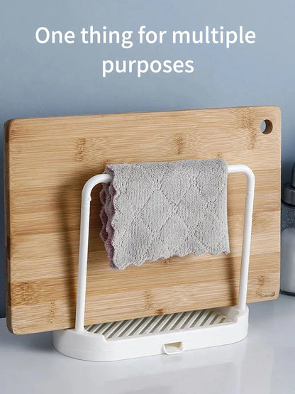 Double-Layer Kitchen Sink Cloth & Sponge Rack