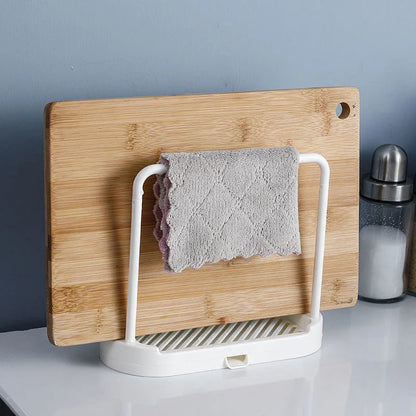 Double-Layer Kitchen Sink Cloth & Sponge Rack