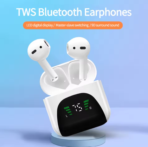 Hi-Fi Stereo Sound Wireless Earbuds Glow Cart