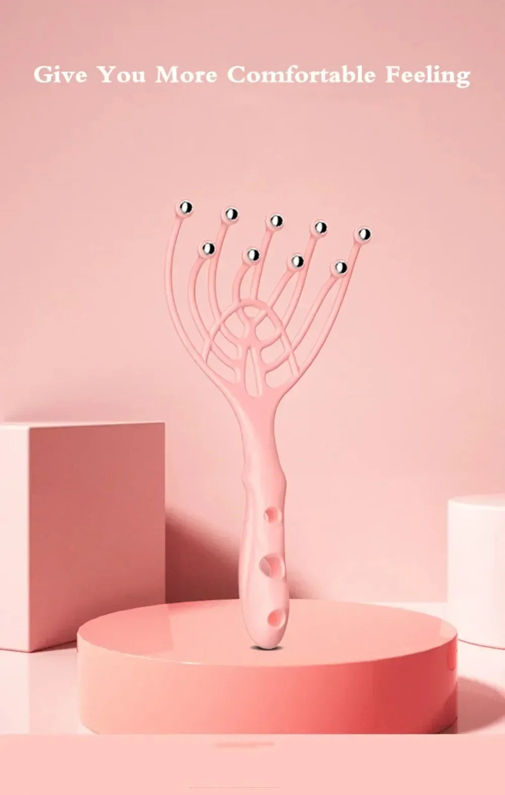 Five-Finger Steel Head & Scalp Massager