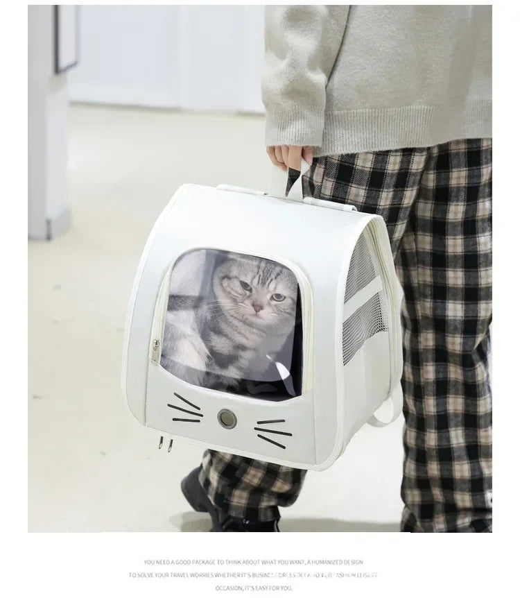 Portable Cat & Small Dog Carrier Backpack