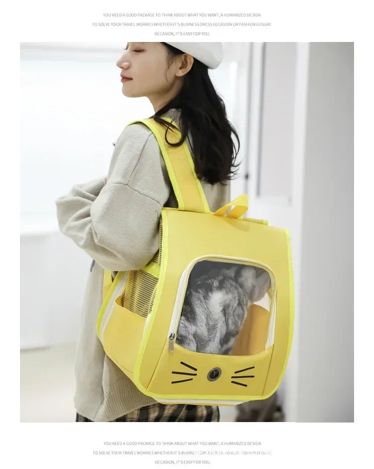 Portable Cat & Small Dog Carrier Backpack