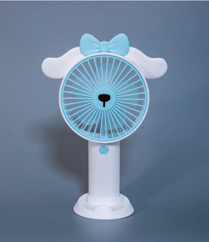 Compact Rechargeable Hand Fan Glow Cart