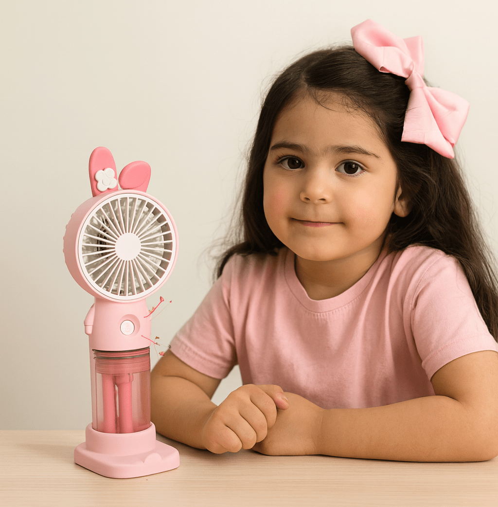 Compact Handheld Fan Glow Cart