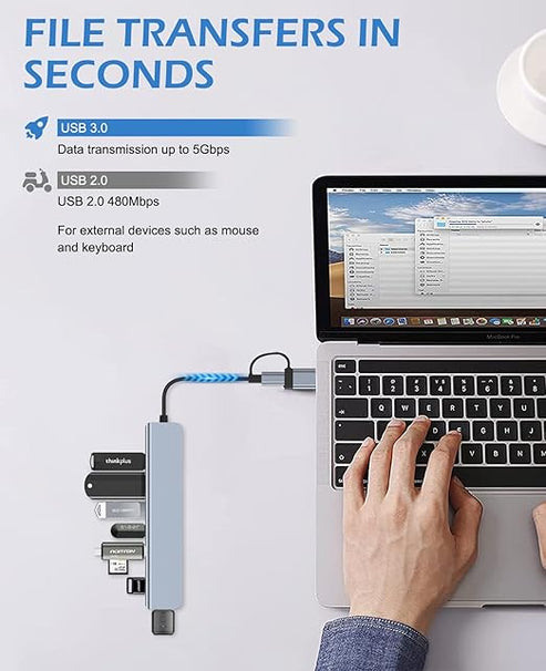 7-in-1 USB Hub Glow Cart