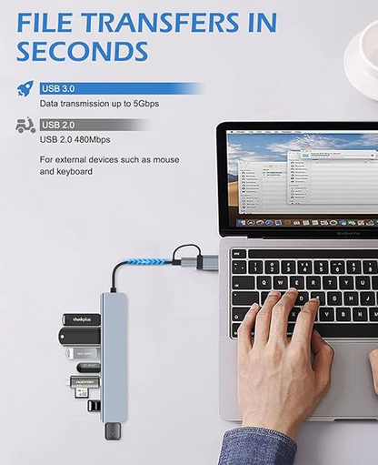 7-in-1 USB Hub Glow Cart