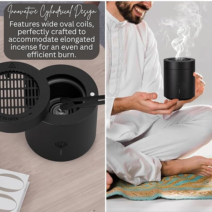 Electric Incense Bakhoor Burner Glow Cart