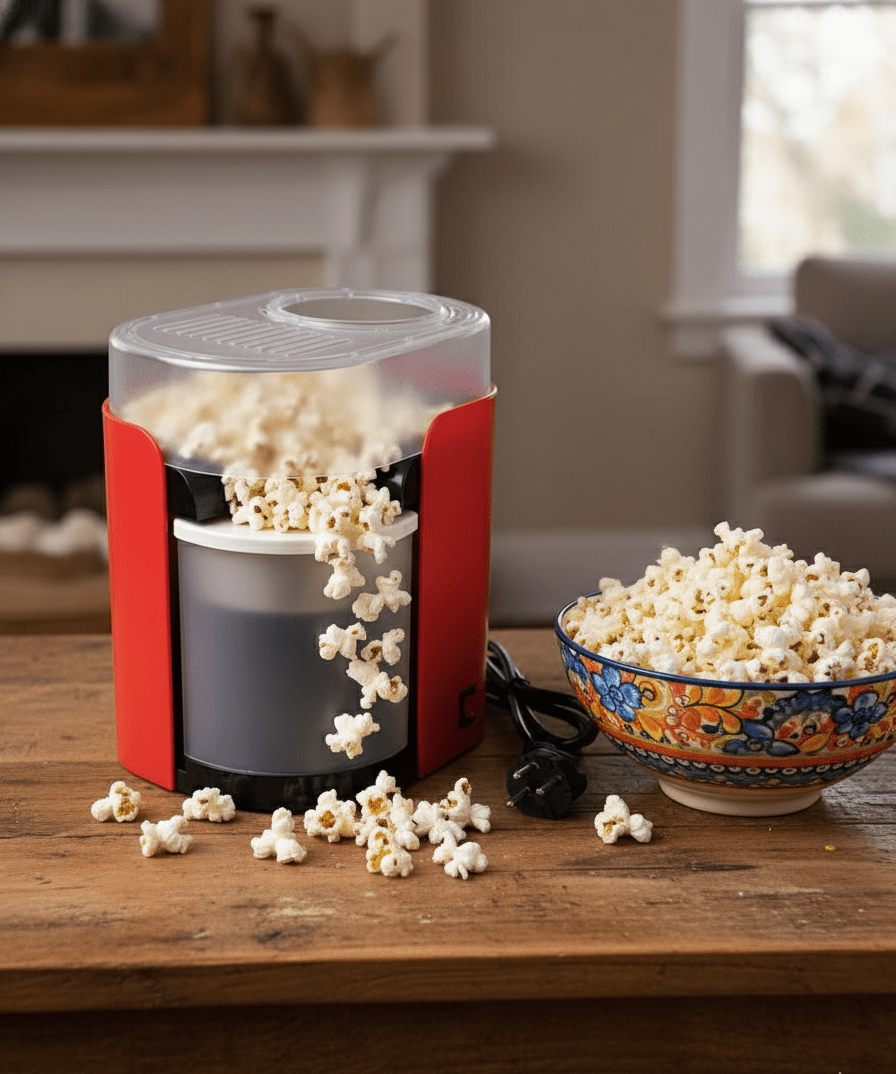 Hot Air Popcorn Maker Glow Cart