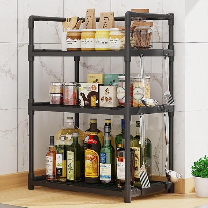 Kitchen Multifunctional Storage Rack Glow Cart