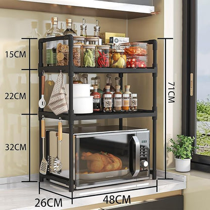 Kitchen Multifunctional Storage Rack Glow Cart