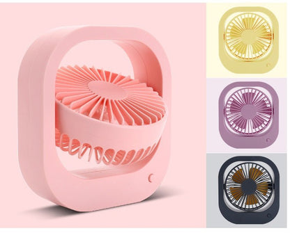 USB Portable Fan With 2 Speed 180 Rotation Glow Cart